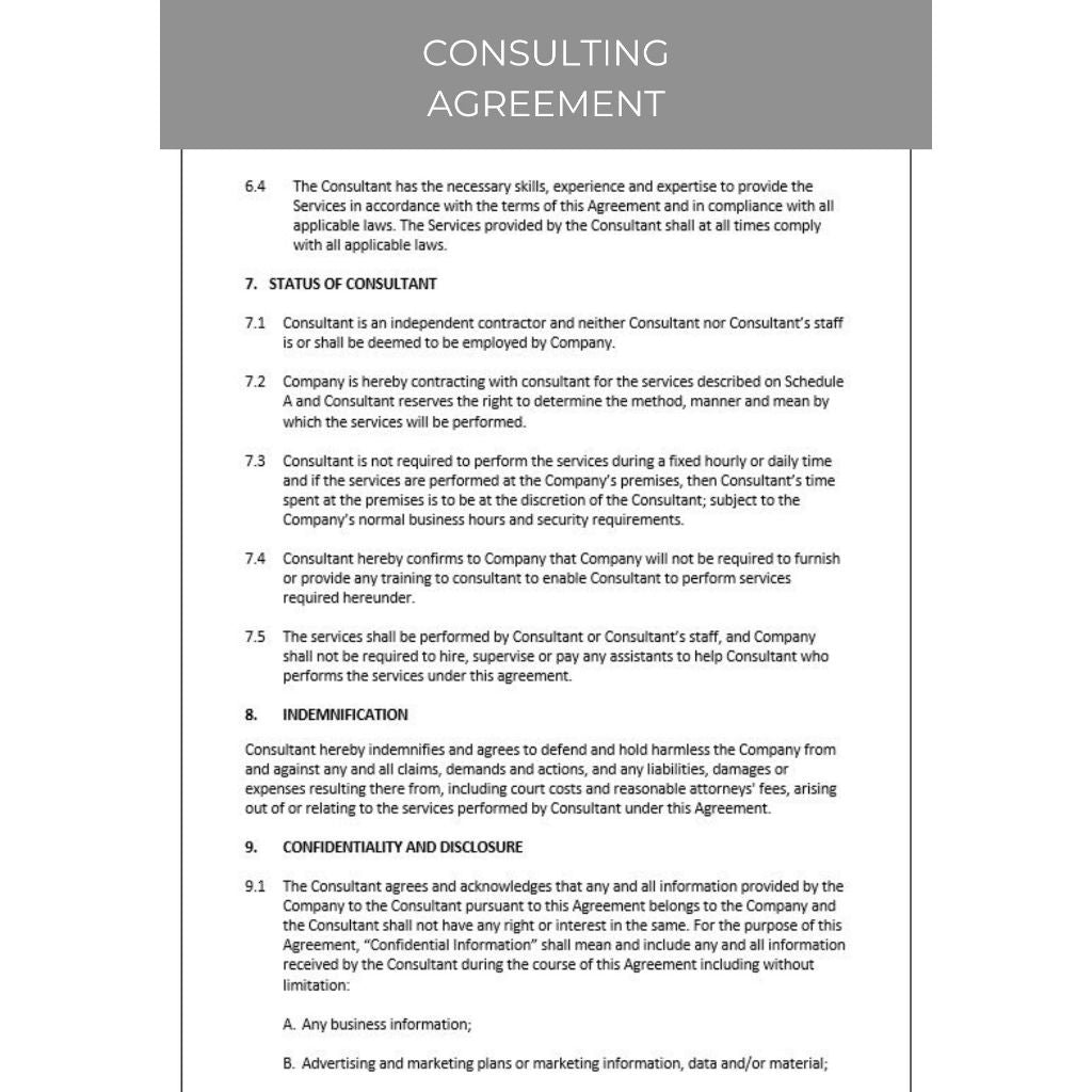 CONSULTING AGREEMENT