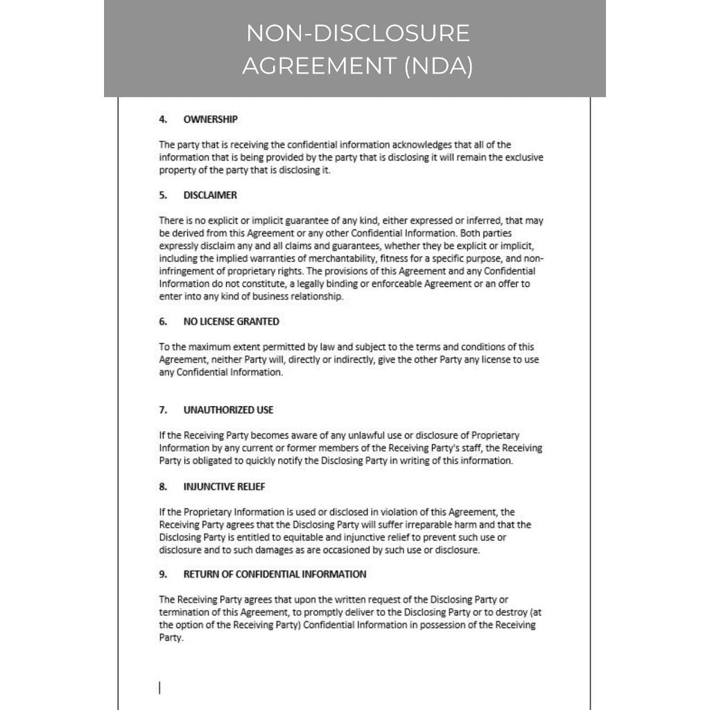 NON-DISCLOSURE AGREEMENT (NDA)