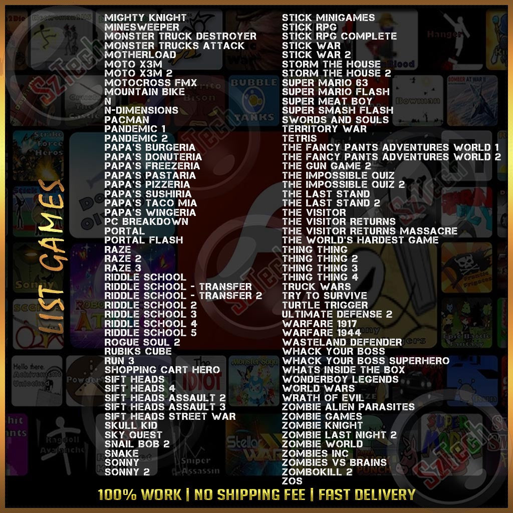 200 Flash Games [PC GAME][ DIGITAL DOWNLOAD]Incriminati Papa's Freezeria Skull Kid Super Mario Whack Your Boss Bow Man