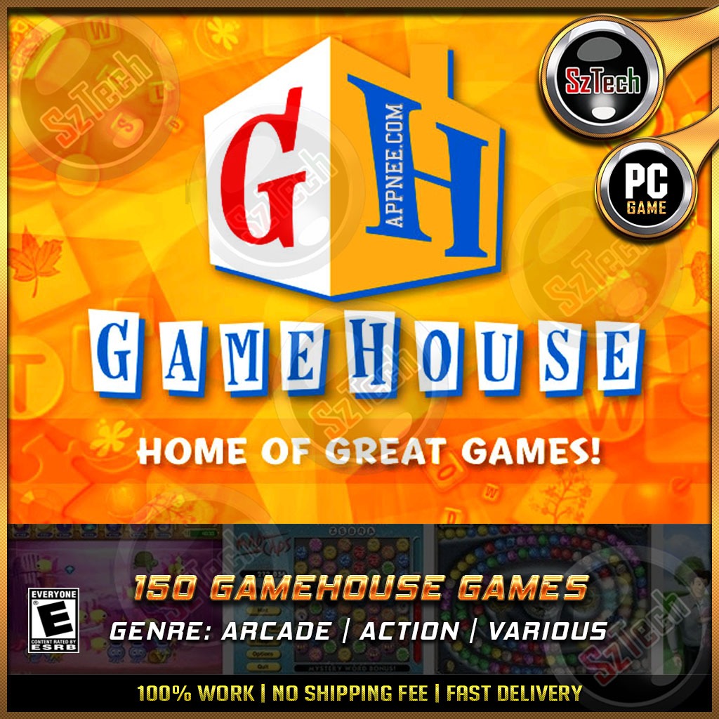 150 IN 1 - GameHouse Collection [PC GAME] [DIGITAL DOWNLOAD][CLASSIC PC GAMES][NOSTALGIA GAMES]