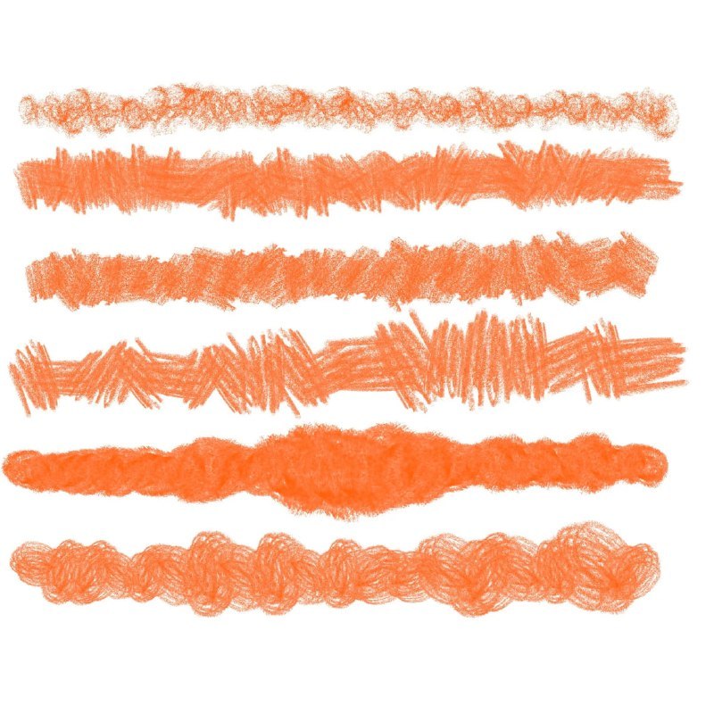 Procreate iOS & MacOSX【T246】 Realistic Wax Crayon Brushes for Procreate