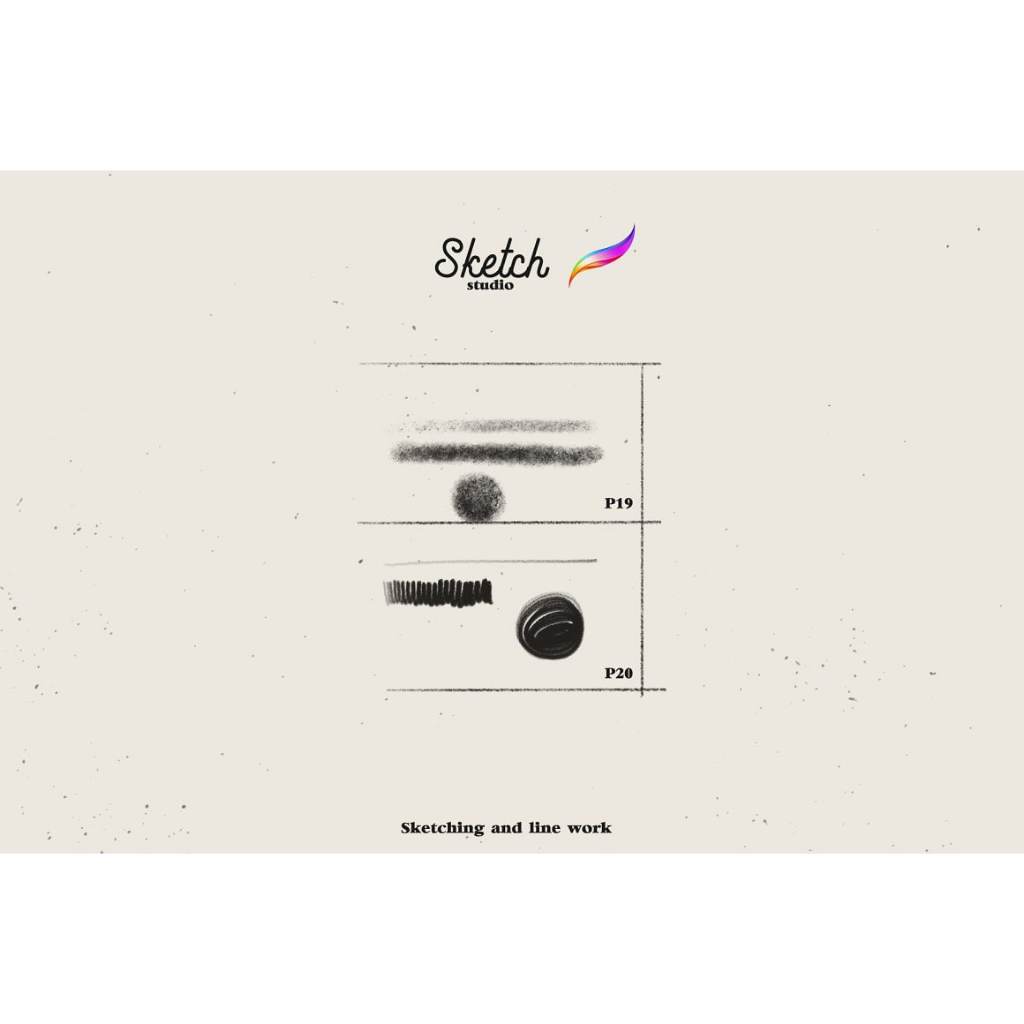 Procreate【T248】 Sketch Studio Brushes for Procreate