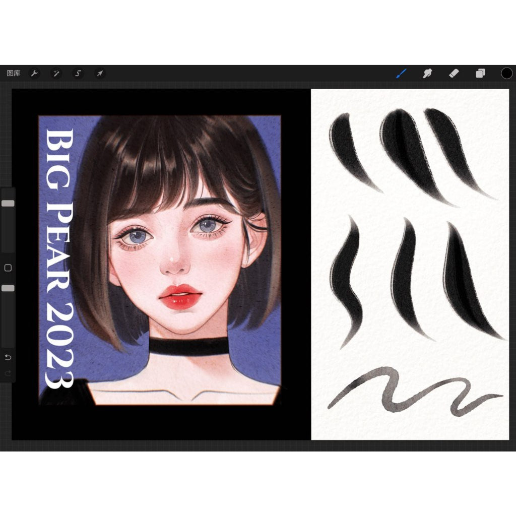 Procreate【T263】 Procreate Texture Brushes by BigPear Liu