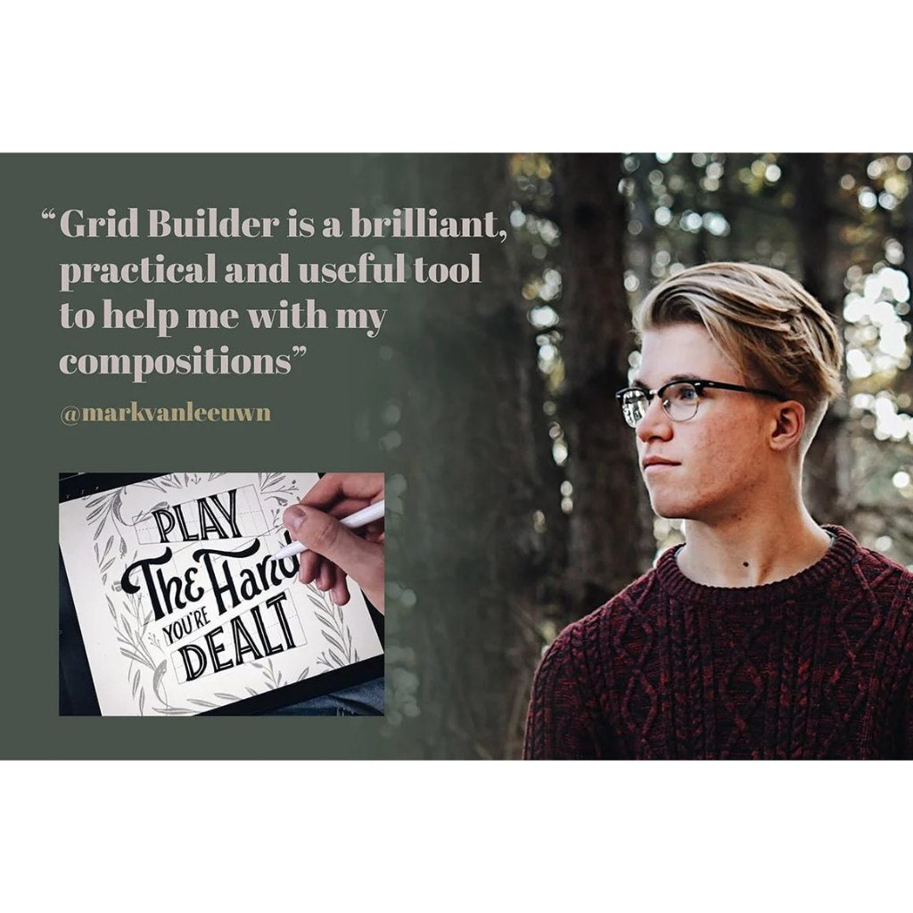 Procreate【T256】 Grid Builder