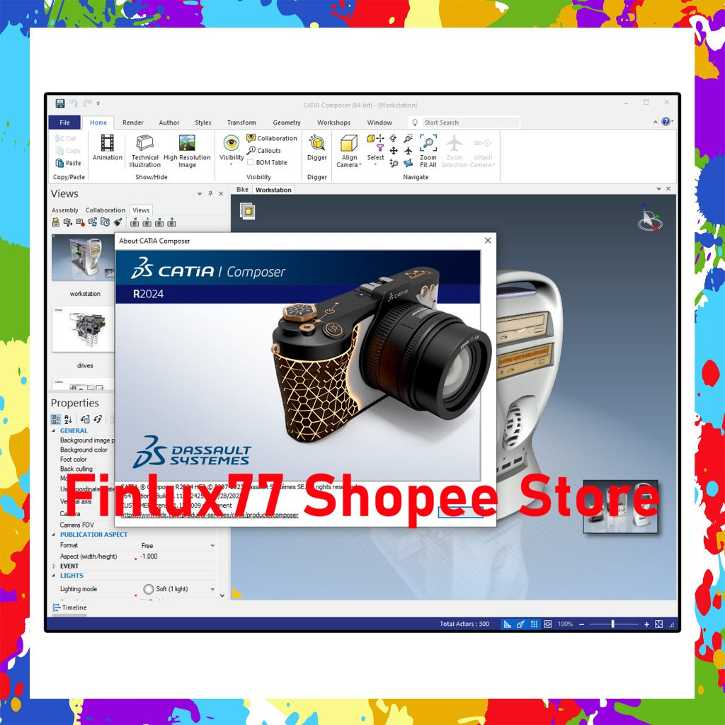 [VIDEO] DS CATIA Composer Refresh2 R2024 Lifetime For Windows (64-Bit)