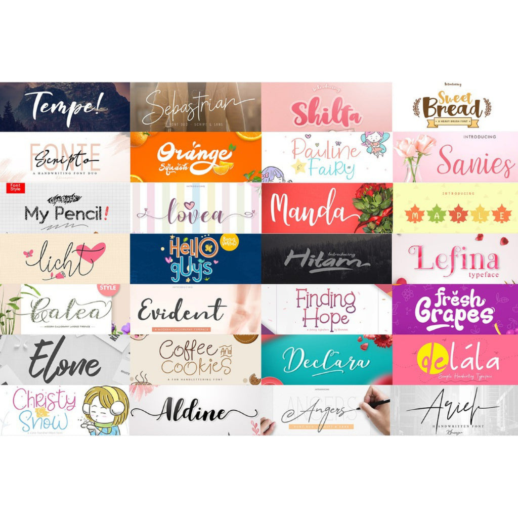 Text Effect for Adobe Photoshop & Adobe Illustrator (PSD and Ai) | Fonts Collection Bundle (TTF and OTF)