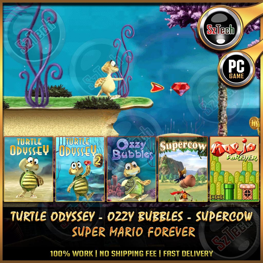 Turtle OdysseySupercow Ozzy BubblesSuper Mario Forever [PC GAME]  [ DIGITAL DOWNLOAD] 5in1