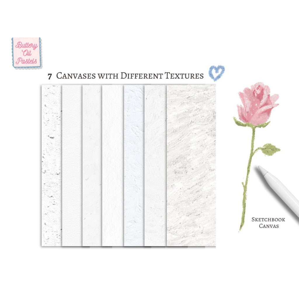 Procreate【T339】 Oil Pastel Painting Brushes for Procreate