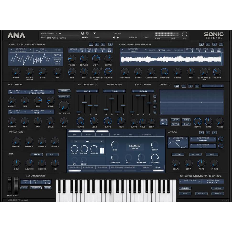 Sonic Academy ANA 2  (Win/Mac) VST2,VST3,AAX