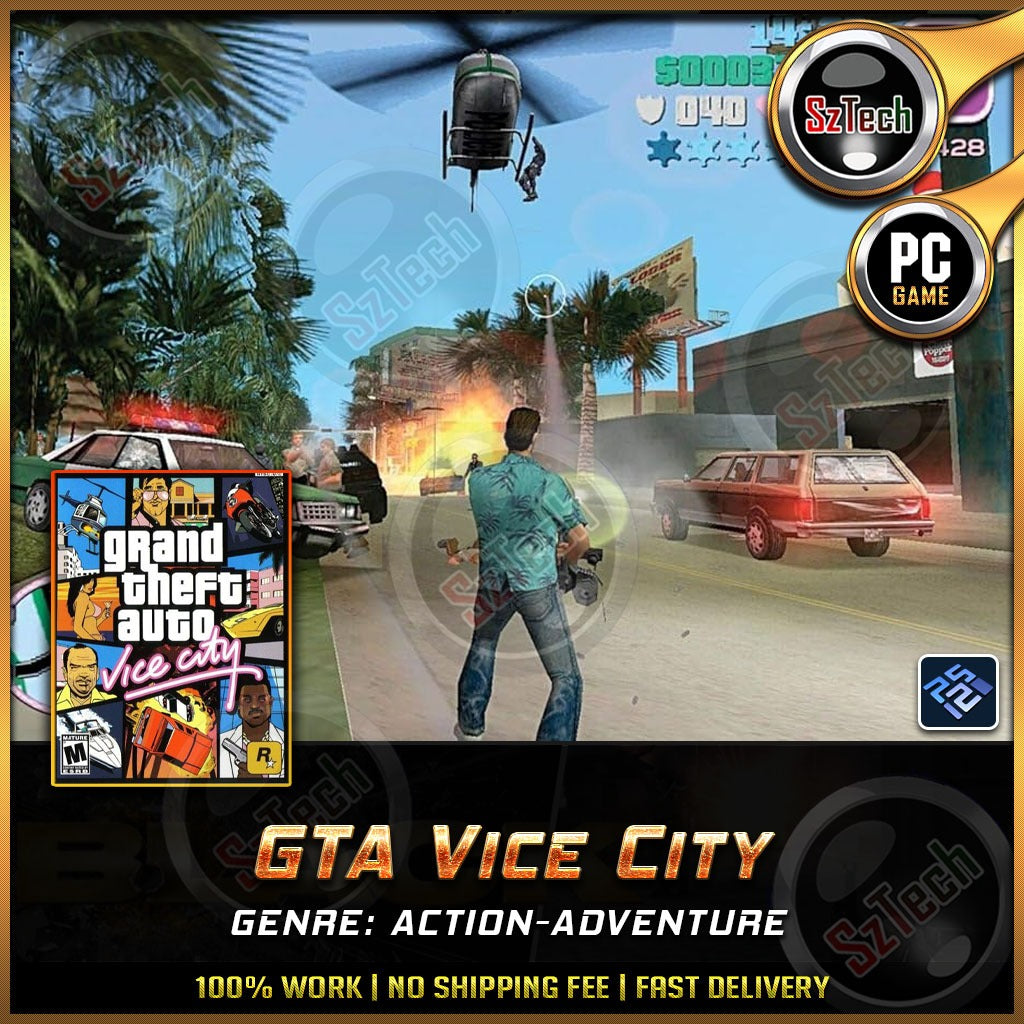 GTA Vice City PS2 EMU [ PC/Laptop GAME] Offline GamesGTA Vice CityPCSX2 Emulator