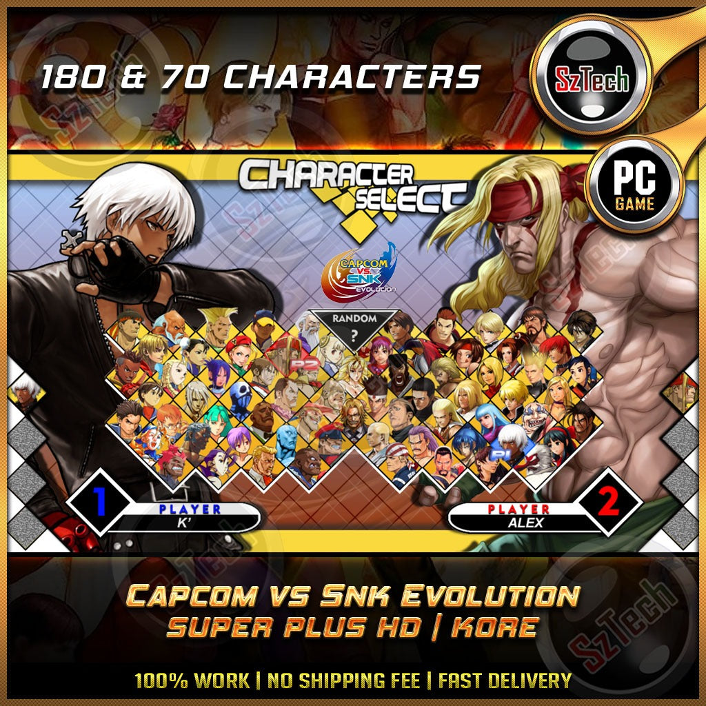 Capcom VS SNK Evolution MUGEN [ PC/LAPTOP GAME ]FightingLow GraphicMUGEN VERSION