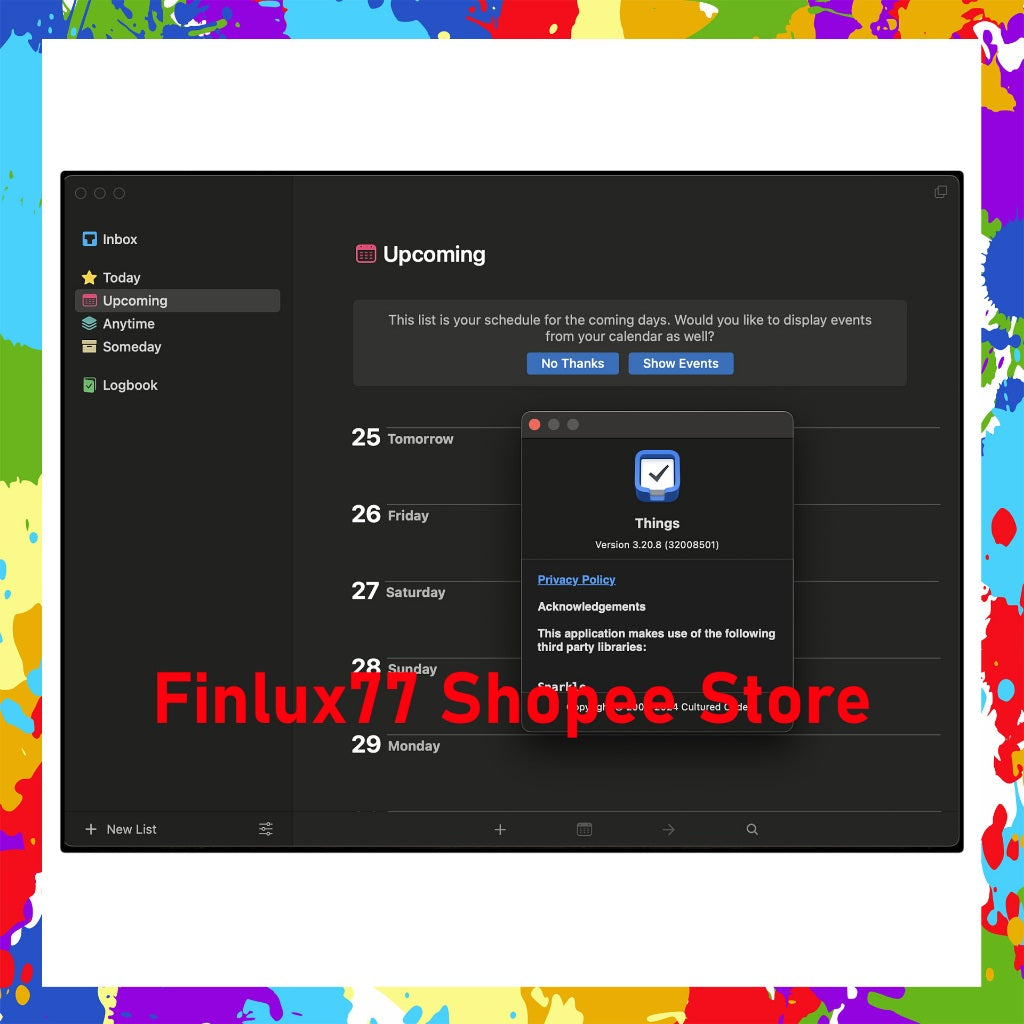 [SELF REDEEM] Things 3 v3.22.5 Latest 2025 | Personal Task Manager | Lifetime For McOS