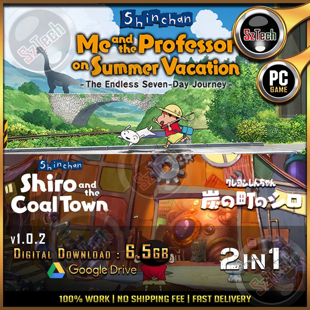 Shin chan Shiro and the Coal Town | Shin chan Me and the Professor | 2in1 [ PC/Laptop GAME ]Switch Emulator Games