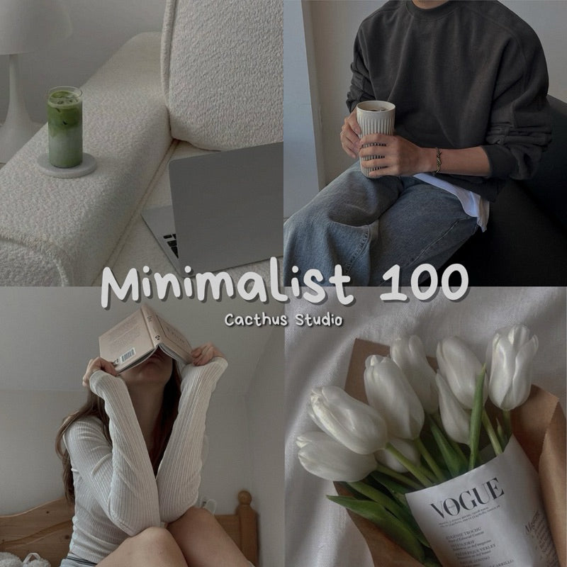 Minimalist 100 | Lightroom Mobile Preset (iOS & Android)