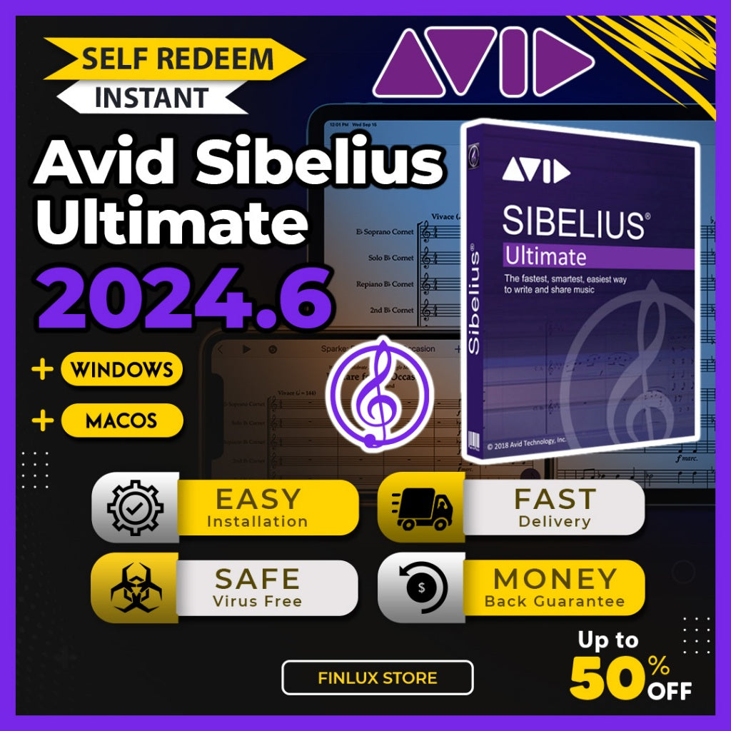 [SELF REDEEM] Avid Sibelius Ultimate 2024.6 Lifetime For Win & McOS (64-bit) Easy Install