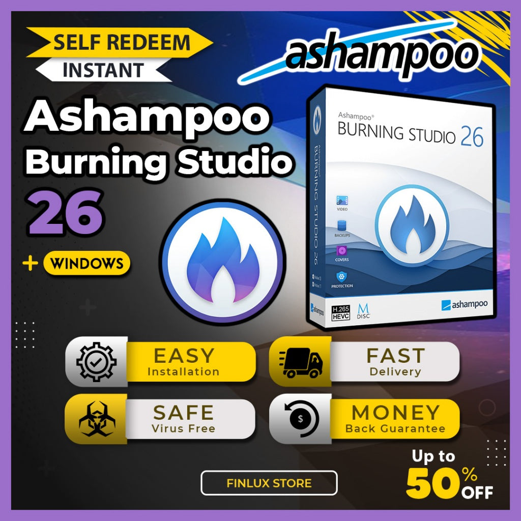 [SELF REDEEM] Ashampoo Burning Studio 26.0 Latest 2025 Lifetime For Windows