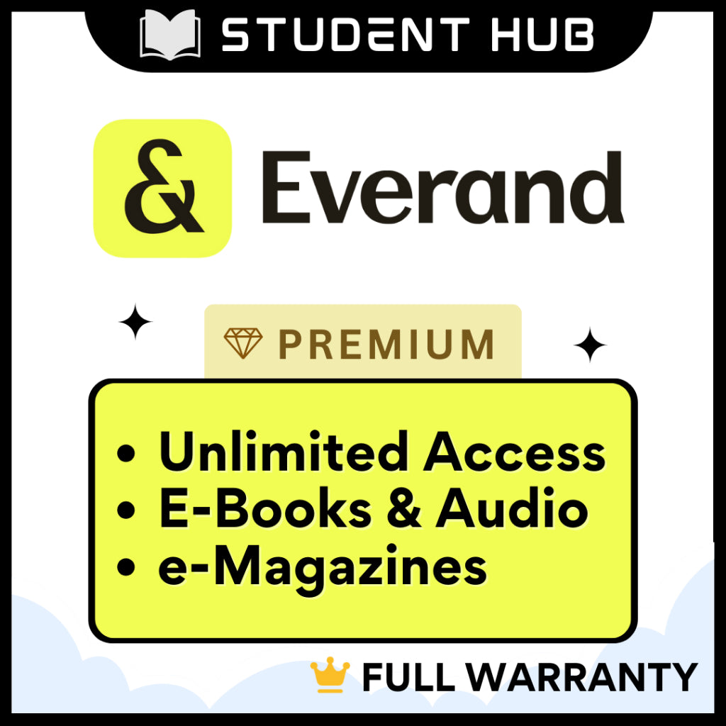 Everand Premium Account: Ebooks and audiobooks Articles Documents Autorenewal with Instant Delivery