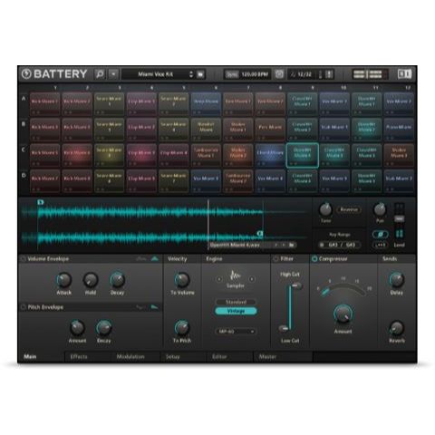 Battery 4  (Windows 64 Bit/Mac) Standalone, VST2, VST3 ,AAX