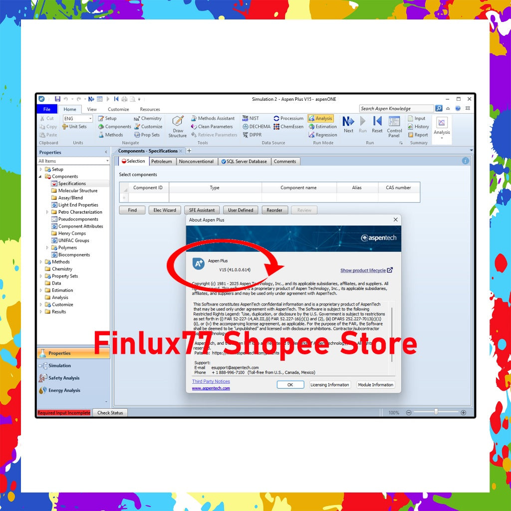[SELF REDEEM] HYSYS AspenPlus AspenTech aspenONE Engineering Suite v15.0 Lifetime For Windows (64-Bit)
