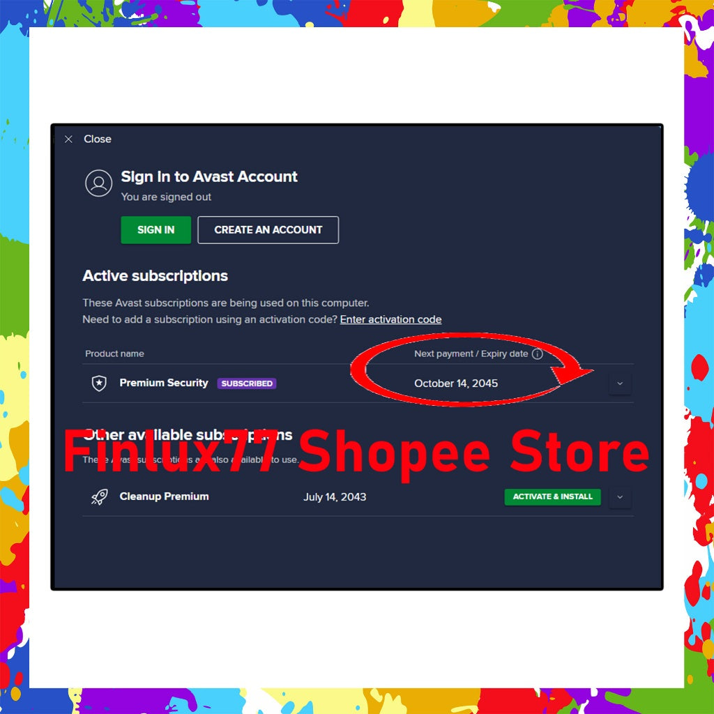 [SELF REDEEM] EXP 2045 (20 Years) Avast Antivirus Premium Security 2025 v25.3 (All-In-One) Latest For Windows
