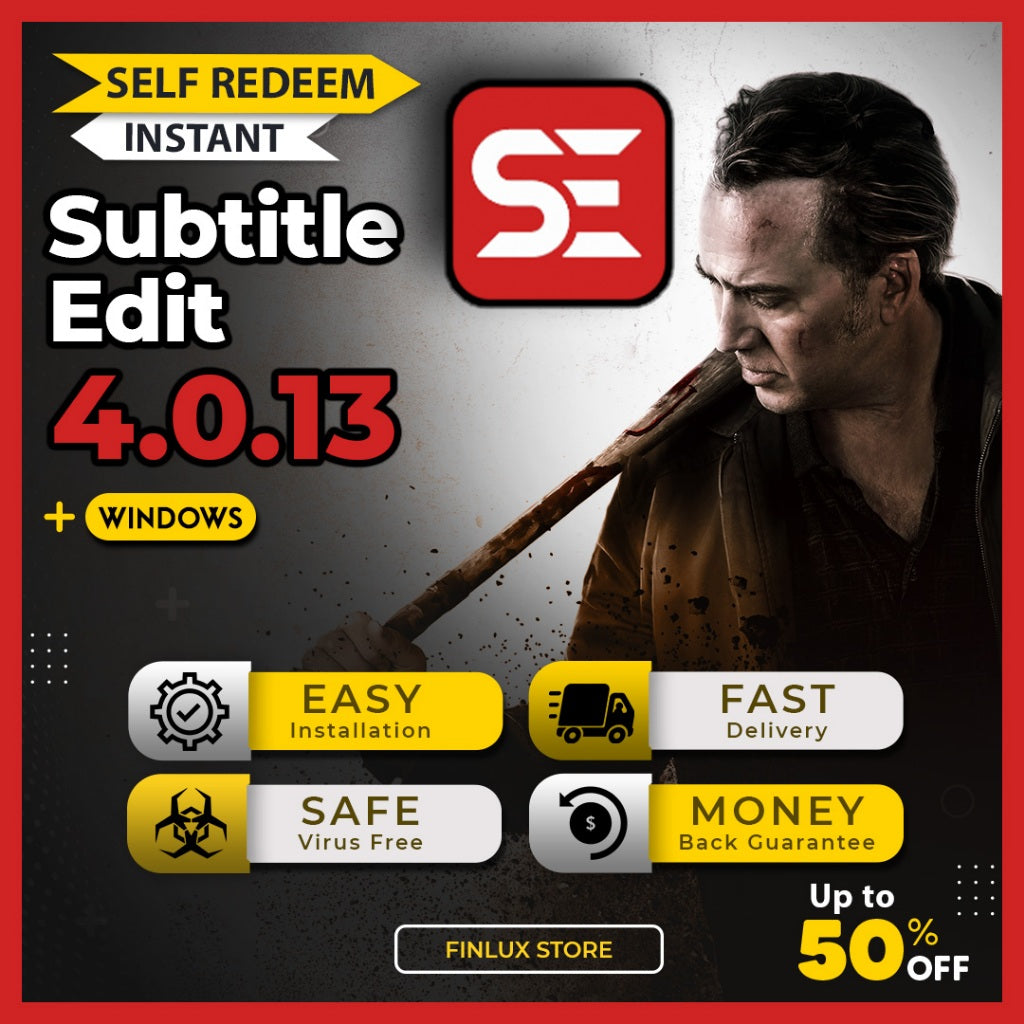 [SELF REDEEM] Subtitle Edit v4.0.13 Lifetime For Windows