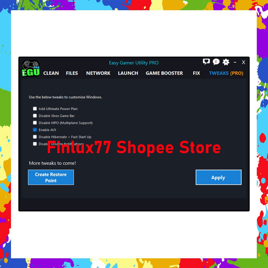 [SELF REDEEM] Easy Gamer Utility Pro v1.3.79 Latest Lifetime For Windows