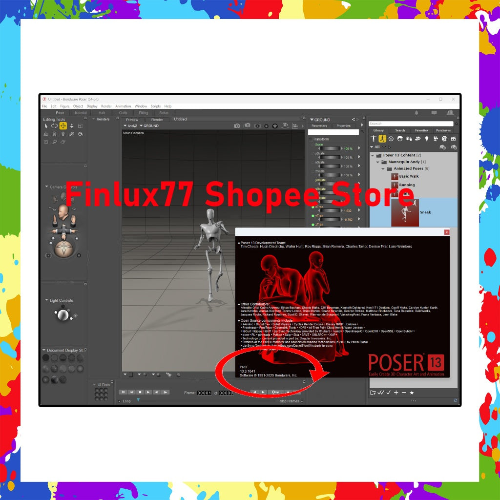 [SELF REDEEM] Bondware Poser Pro v13.3 Latest 2025 Lifetime For Windows (64-Bit) Art and animation with 3D characters