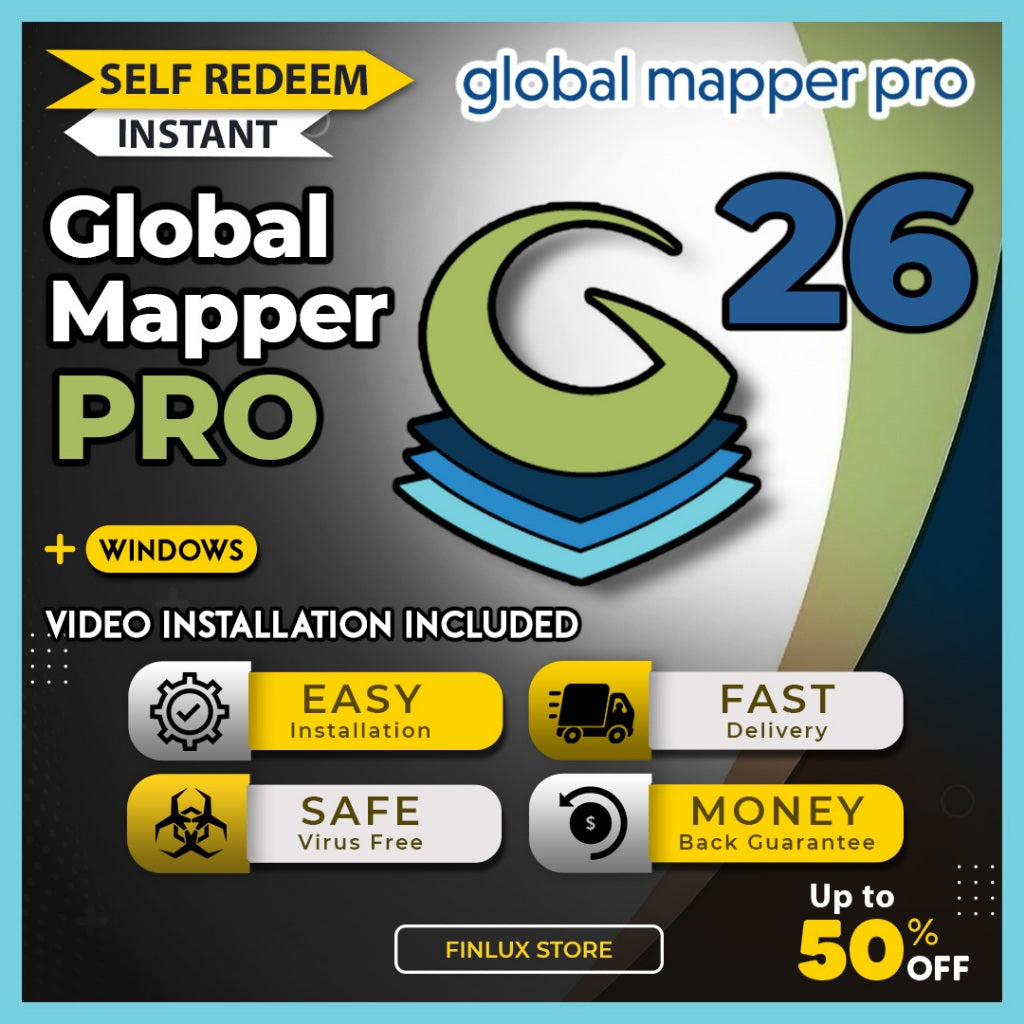 [SELF REDEEM] Global Mapper Pro 26.0 Latest Update 2024 Lifetime For Windows (64-Bit)