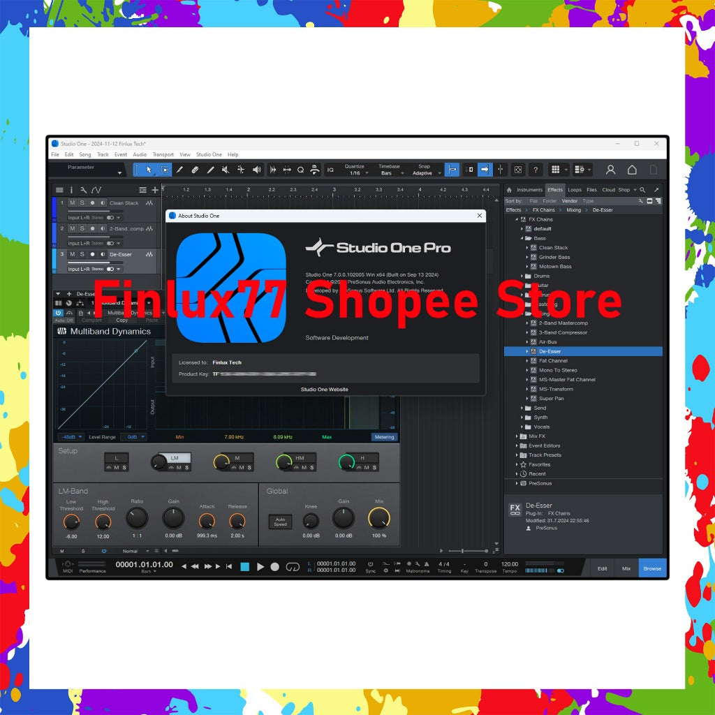 [SELF REDEEM] PreSonus Studio One Pro v7.2.2 Latest Update 2025 Lifetime For Windows (64-Bit)