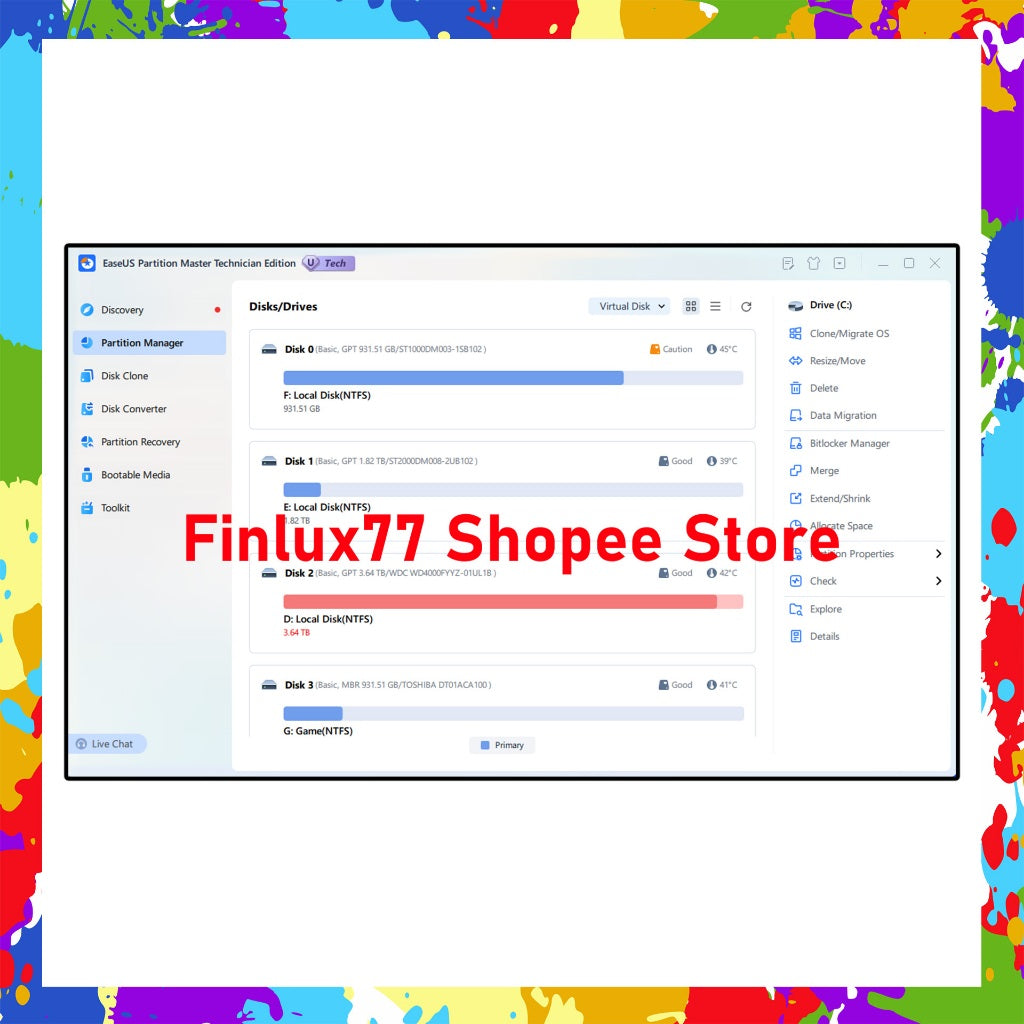 [SELF REDEEM] EaseUS Partition Master v19.15 Latest 2025 Unlimited Edition Lifetime For Windows