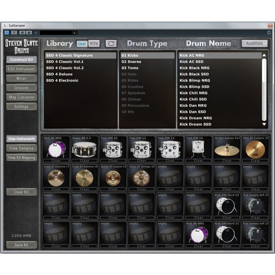 SSD4 Sampler + Library Platinum  (Windows 64 Bit) VST2,AAX