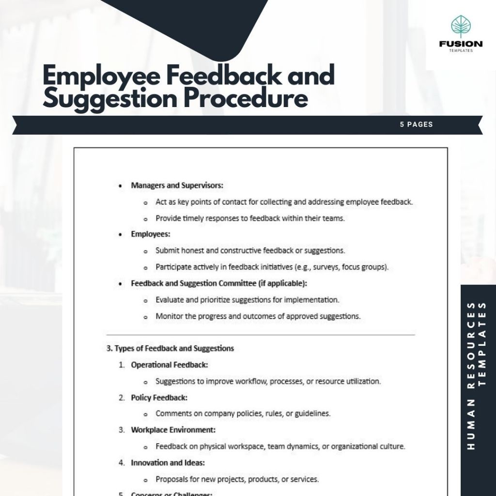 Employee Feedback and Suggestion Procedure