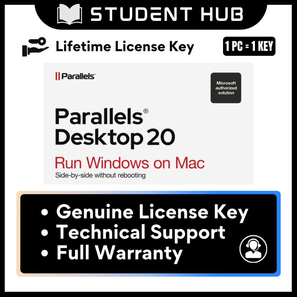 [Genuine]Parallels Desktop 20 Latest Ver  Lifetime Professional Virtual Machine