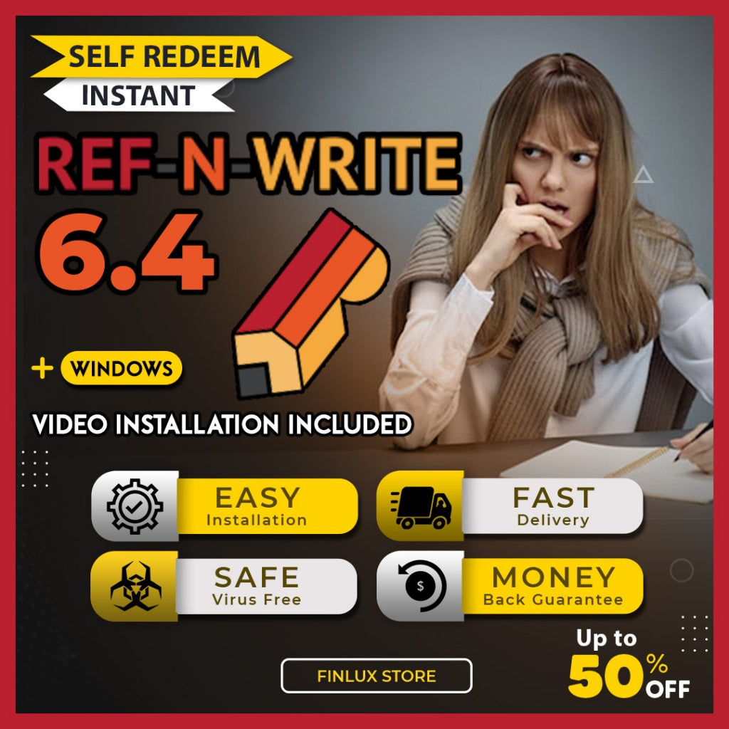 [SELF REDEEM] Ref-n-Write v6.4 Latest 2025 Lifetime For Windows | Ref n Write | Ref & Write | Ref And Write