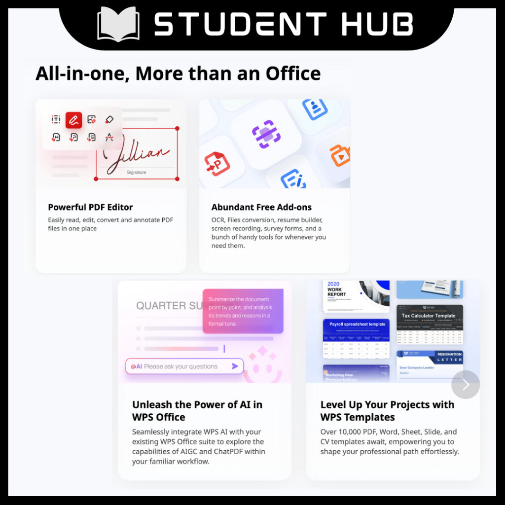 WPS Office + PDF Editor - Premium Version - No Ads - for iOS | Android | PC | MacOS use _100% working latest version
