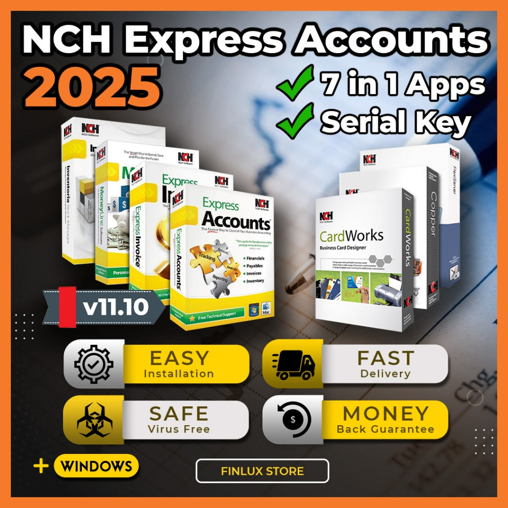 NCH Express Accounts Plus v11.10 License Key 7in1 Latest 2025 Lifetime For Windows (64-Bit)