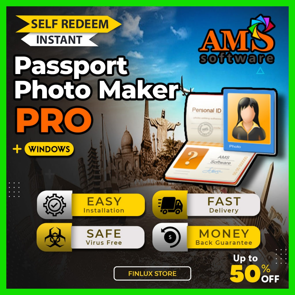 [SELF REDEEM] AMS Photo Maker Passport Pro v10.0 Latest 2025 For Windows