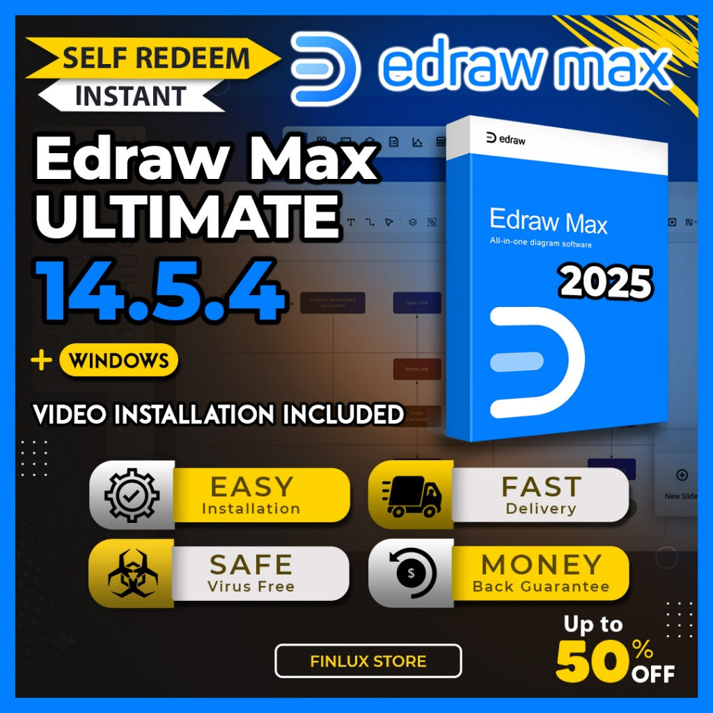 [SELF REDEEM] Edraw Max v14.5.4 ULTIMATE Edition Latest 2025 Lifetime For Windows