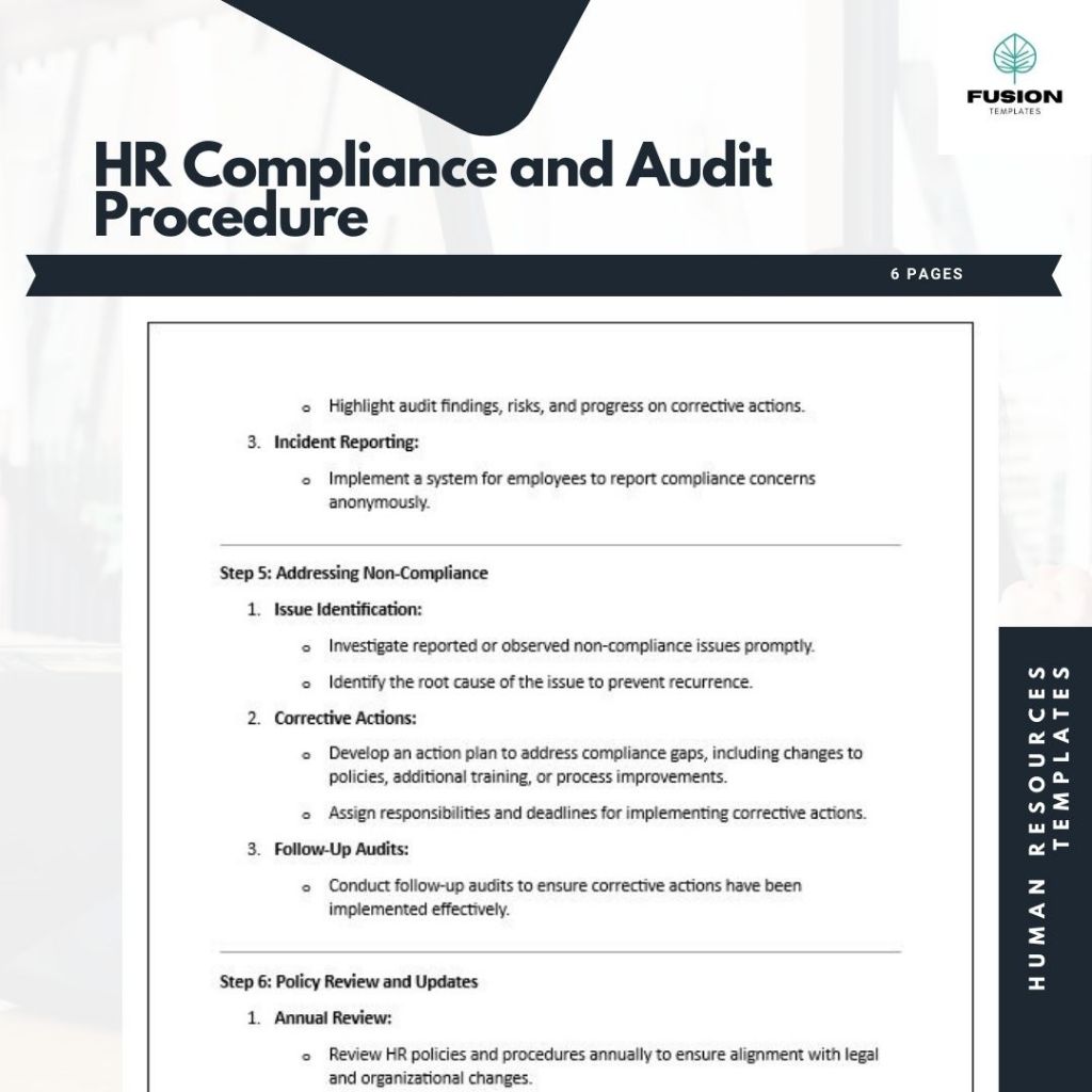 HR Compliance and Audit Procedure