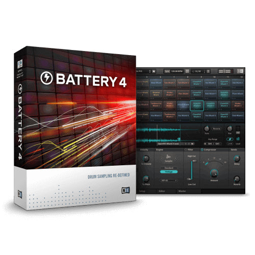 Battery 4  (Windows 64 Bit/Mac) Standalone, VST2, VST3 ,AAX