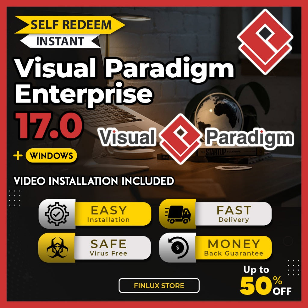 [SELF REDEEM] Visual Paradigm Enterprise v17.0 Latest 2022 Lifetime For Windows (64-Bit)