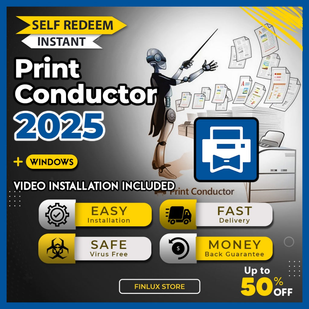 [SELF REDEEM] Print Conductor 2025 Latest v11.0 Lifetime For Windows