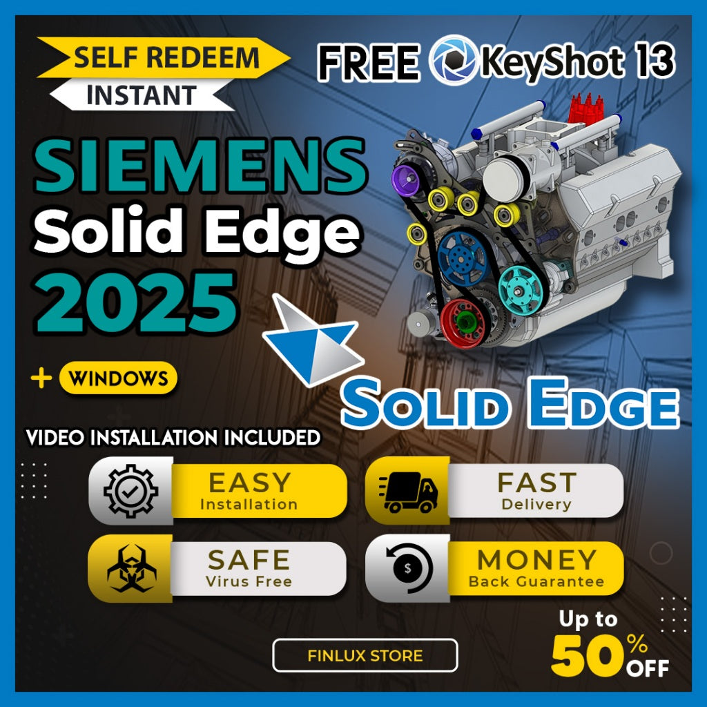 [SELF REDEEM] Siemens Solid Edge 2025 Latest Lifetime For Windows (64-Bit)