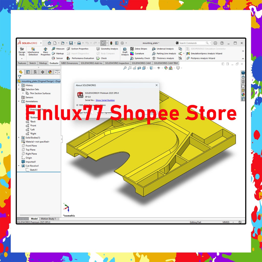[SELF REDEEM] SolidWorks 2025 / 2024 / 2023 / 2022 Premium Edition Latest For Windows (64-bit)