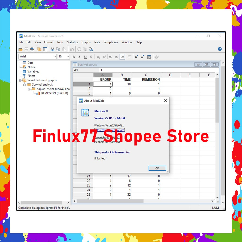 [SELF REDEEM] MedCalc v23.3.7 Latest Update 2025 Statistical Software Lifetime For Windows