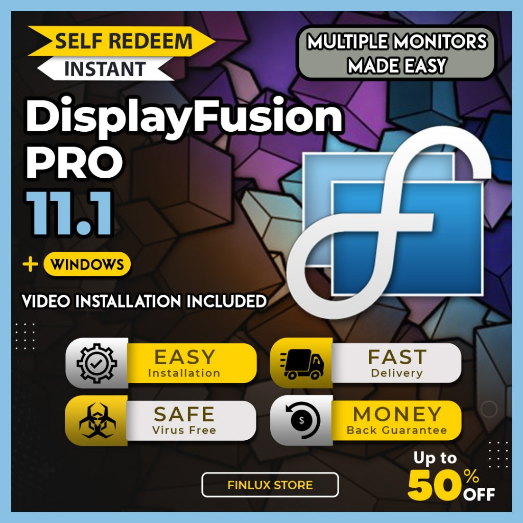 [SELF REDEEM] DisplayFusion Pro 11.1 Latest 2025 Lifetime For Windows