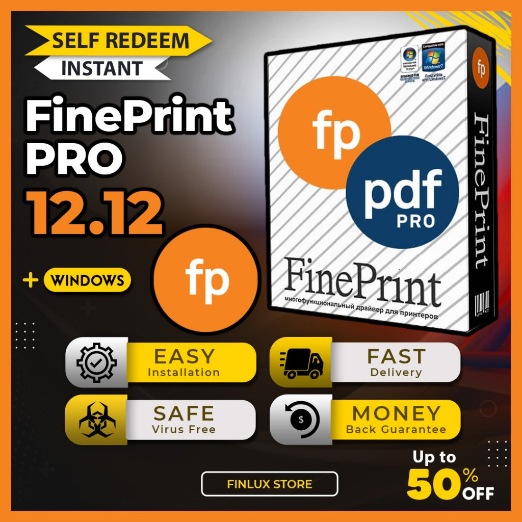 [SELF REDEEM] FinePrint Pro 12.12 Latest 2025 Lifetime For Windows