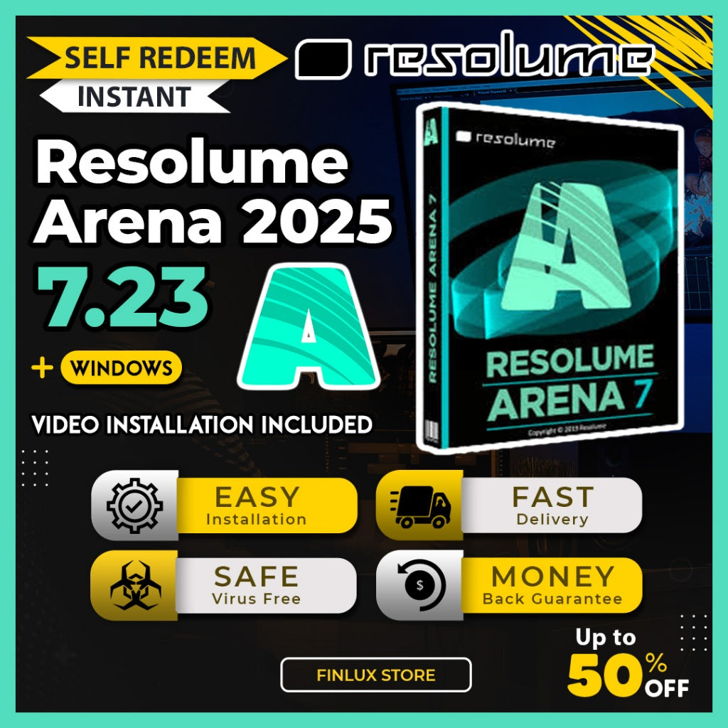 [SELF REDEEM] Resolume Arena 7 v7.23 Latest 2025 Lifetime For Windows