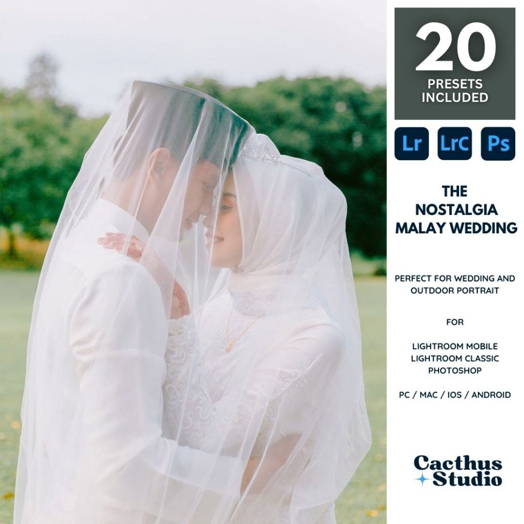 [PC/Mobile] Malay Wedding Preset | Lightroom Preset - Preset Kahwin | Wedding Preset | Desktop + Mobile (DNG + XMP)