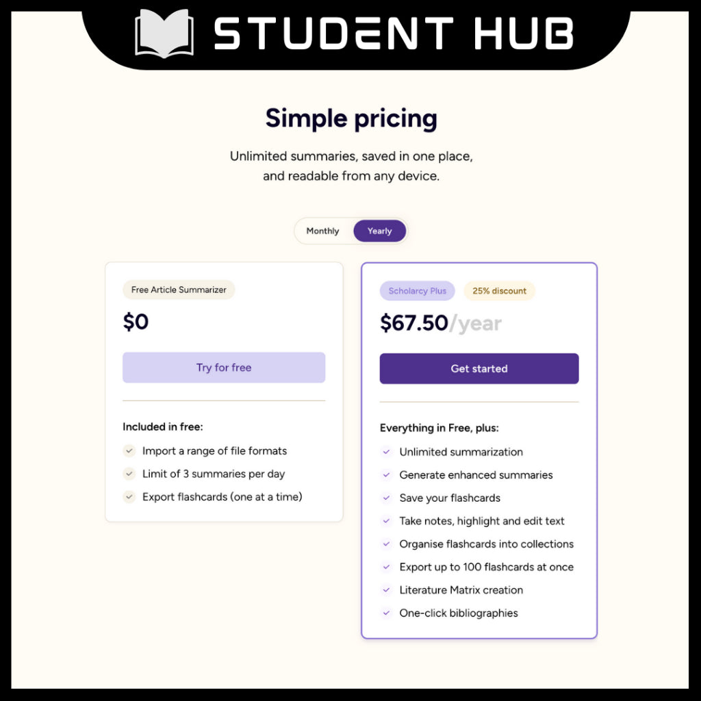 Scholarcy Personal Library Premium Account, Unlimited summarization Faster Learning The AI-powered article summarizer